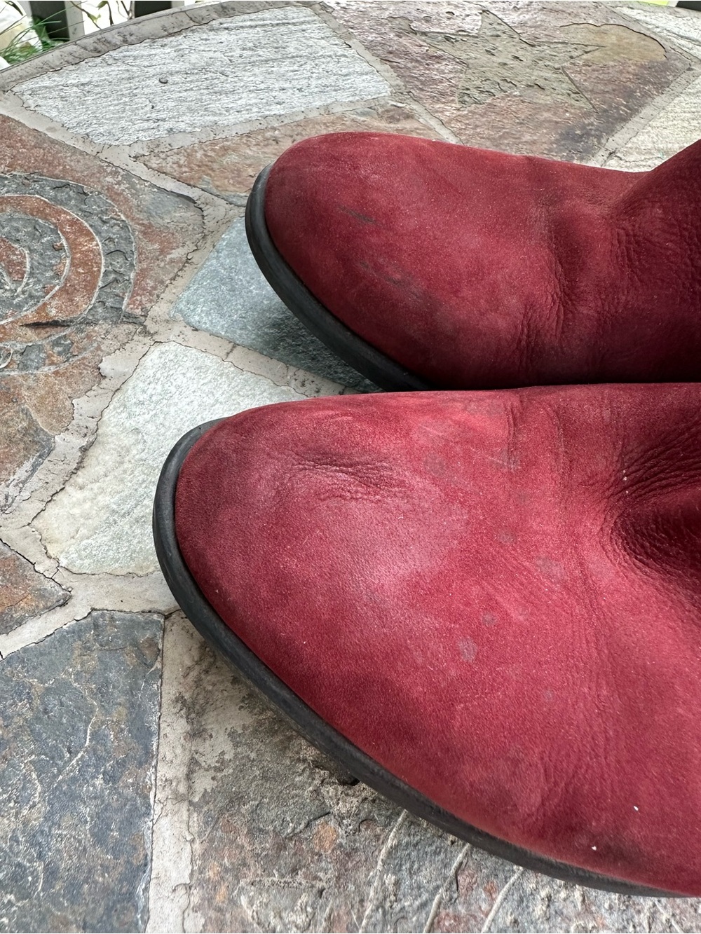 Bueno size 39Women’s Suede Ankle Booties — Burgundy - Picture 10 of 12